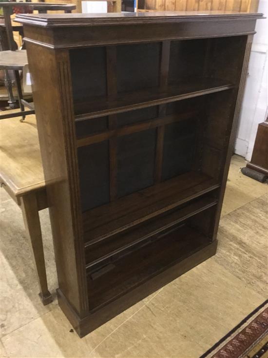 Oak open bookcase